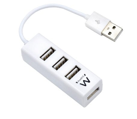 EAN 8054392613876 - Ewent EW1122 hub de interfaz USB 2.0 Blanco imagen 1