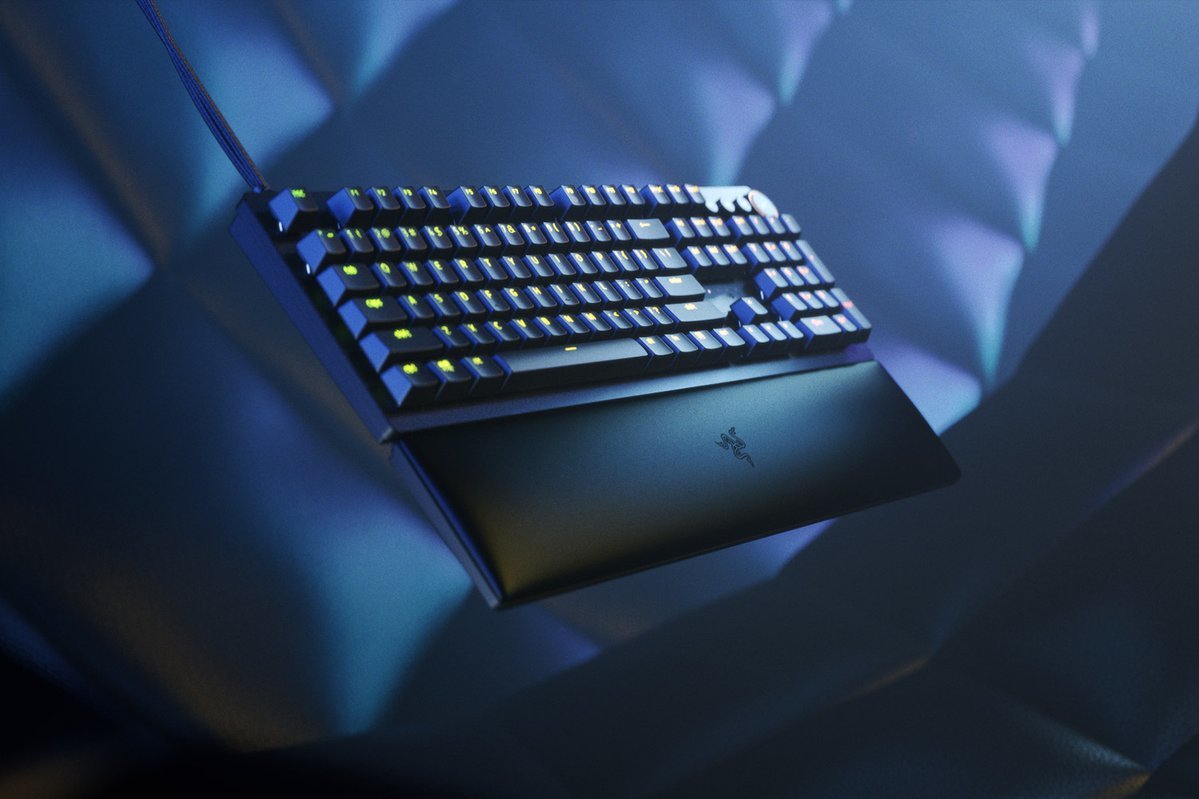 Razer Huntsman V2, Teclado Gaming Negro, Disposición De, Razer Linear Optical (Rojo) Rz03-03932100-R3g1