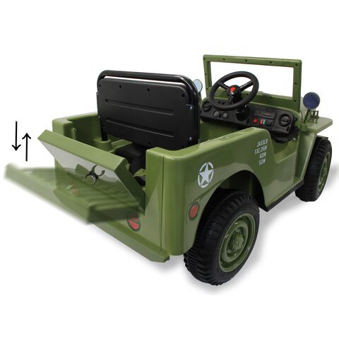 Jamara Ride-On Jeep Willys Base Army Verde 3+
