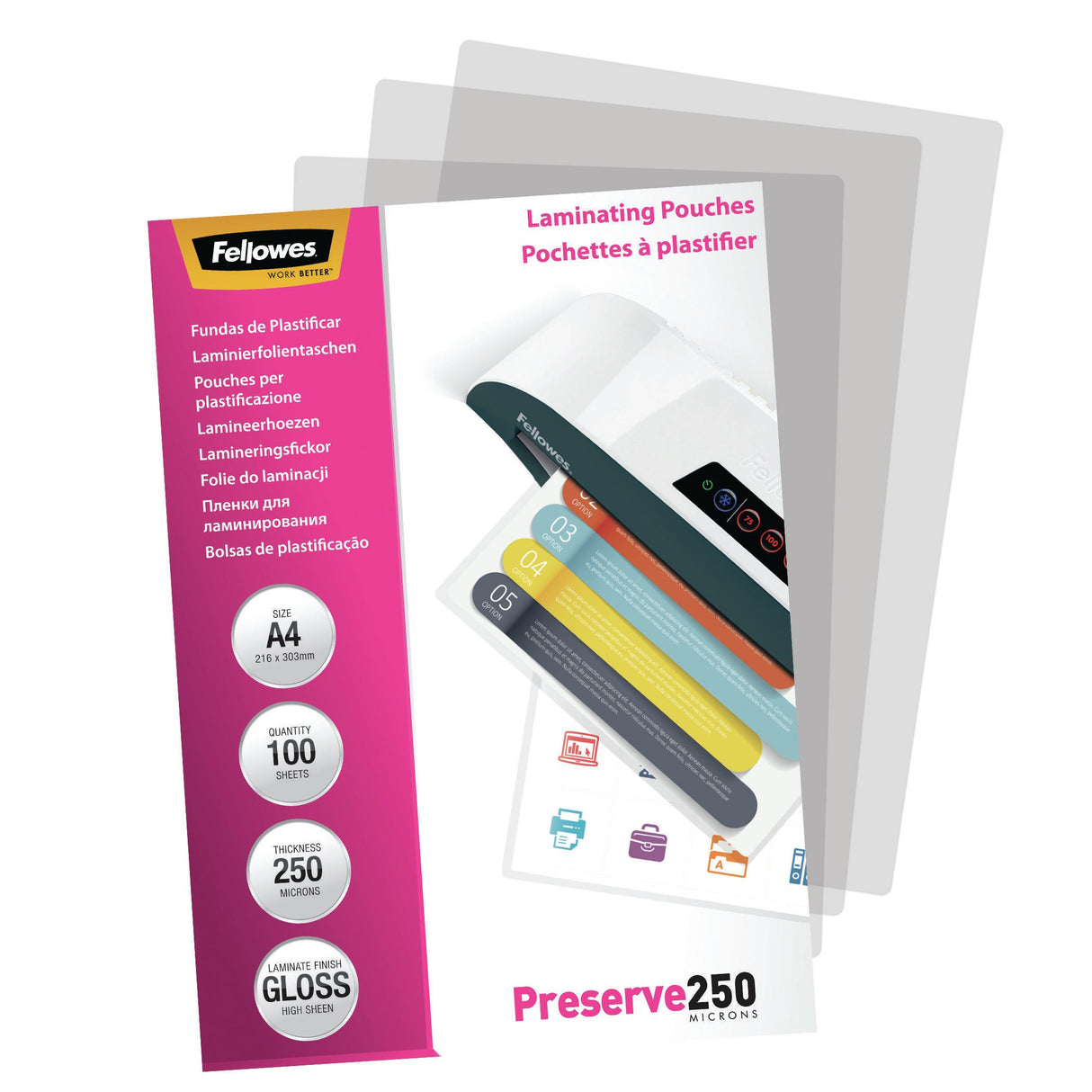 EAN 0077511540189 - Fellowes 5401802 plastificador 100 pieza(s) imagen 5