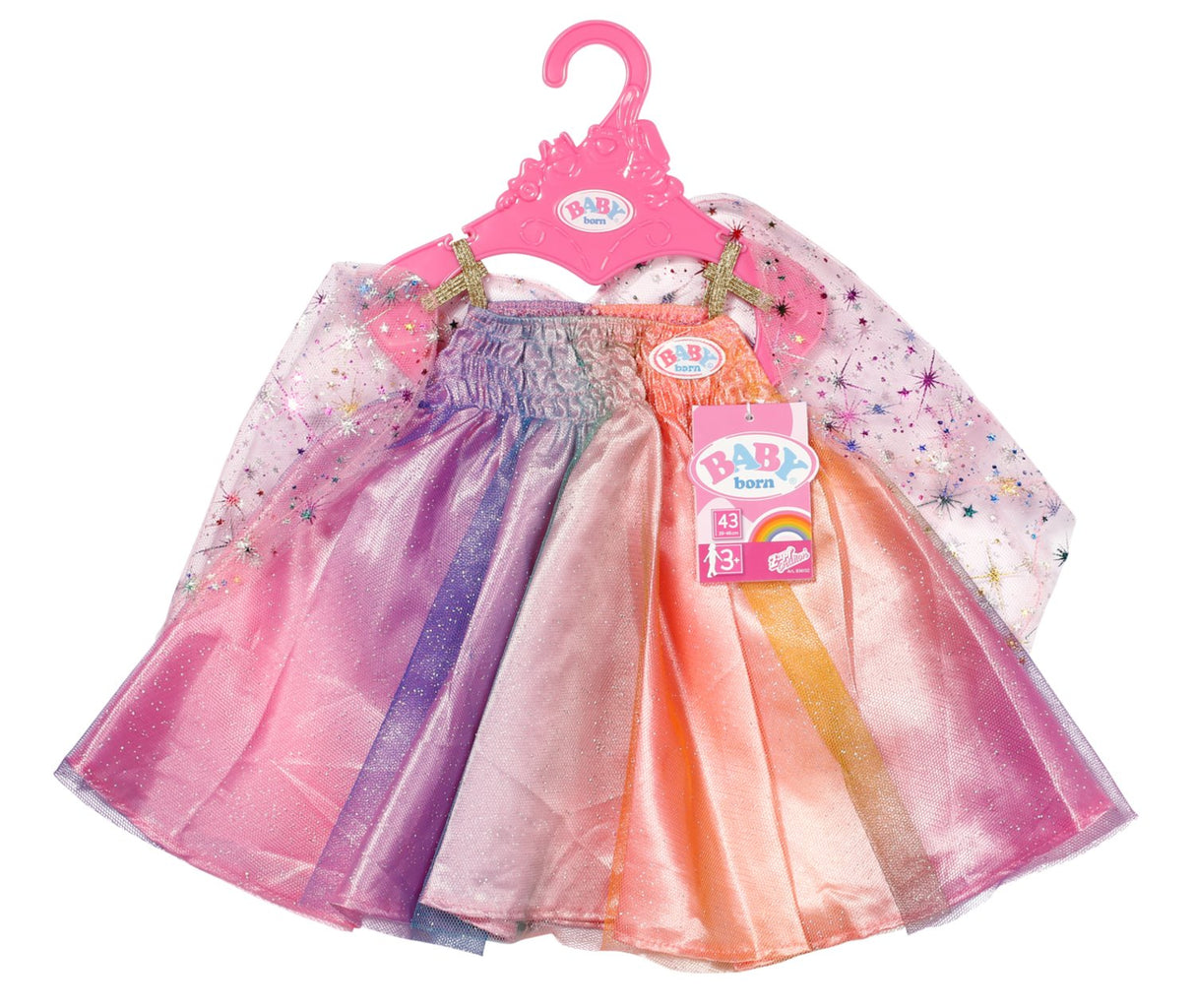 Zapf Creation Baby Born® Vestido Arcoíris 43cm, Accesorios Para Muñecas 836132