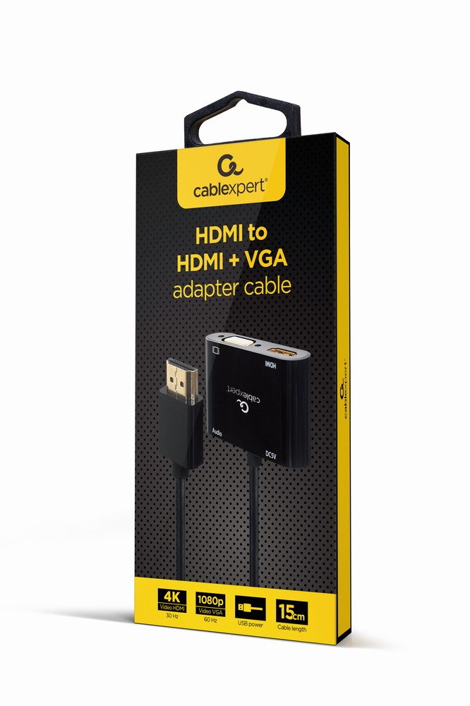 EAN 8716309124409 - Gembird A-HDMIM-HDMIFVGAF-01 tarjeta y adaptador de interfaz HDMI, VGA imagen 1