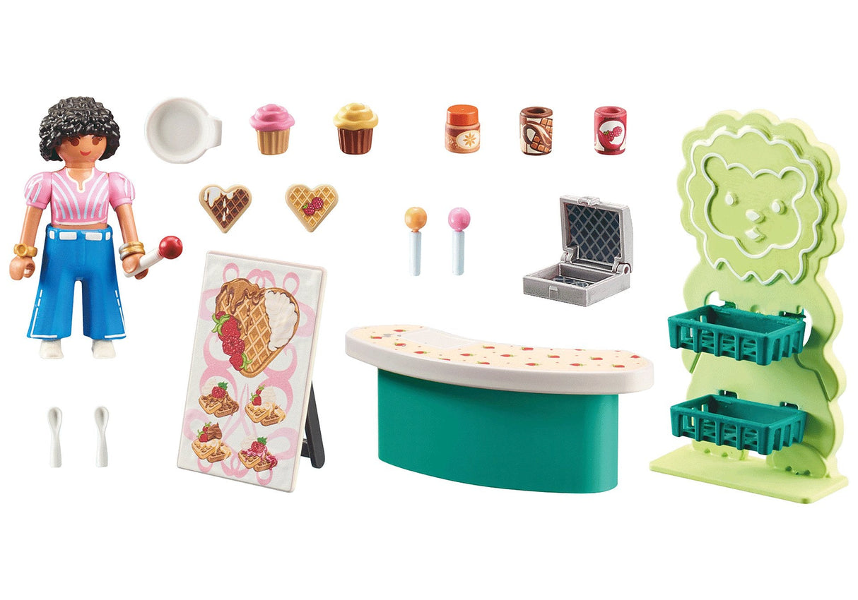 Playmobil 71540 Mylife Puesto De Dulces, Juguete De Construcción 71540