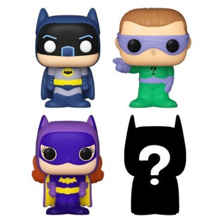 Blister 4 Figuras Bitty Pop Dc Comics Batman Adam West