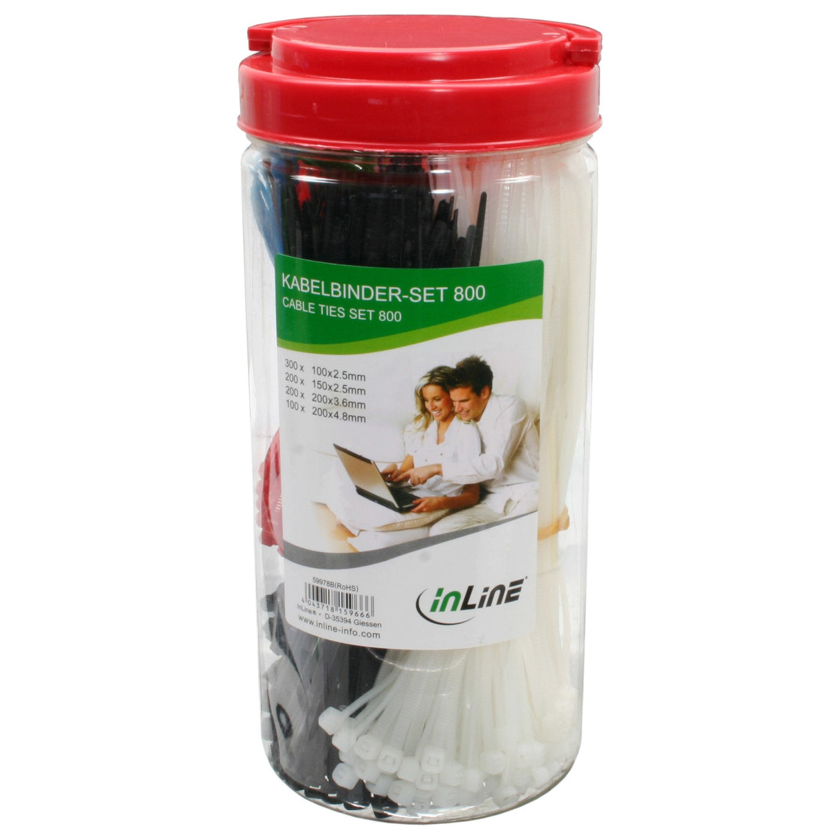 Bridas Inline Caja 800 Uds. Con Cortador