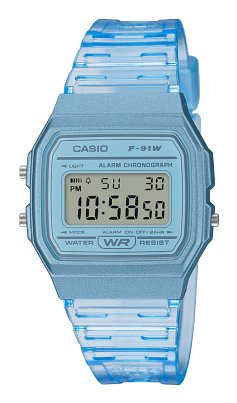 Reloj Digital Casio Collection Women F-91ws-2ef 38mm Azul