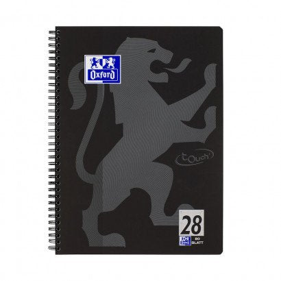Oxford 400121610 Cuaderno Y Block A4+ 160 Hojas Negro, Gris