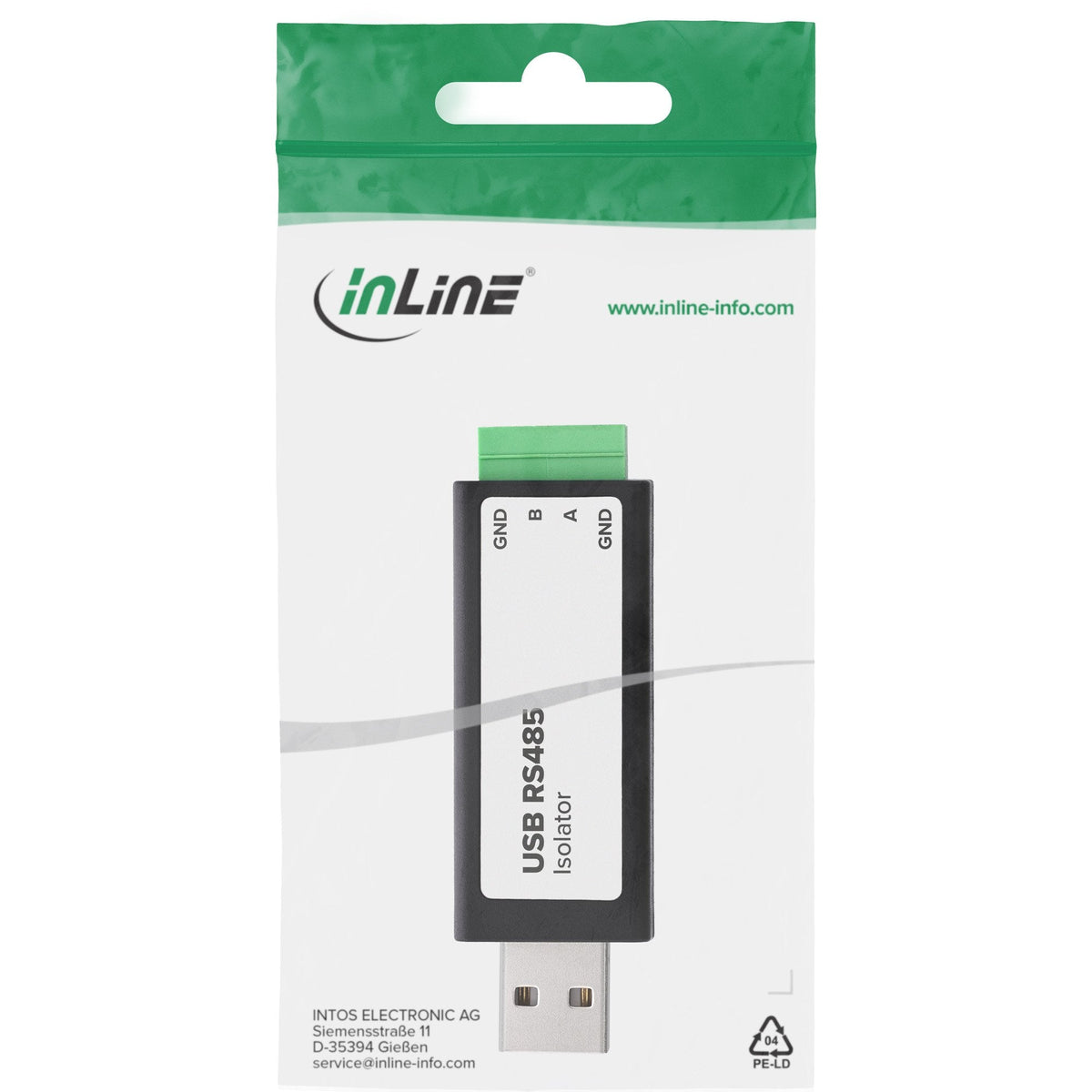 Conversor Usb A Serie ( Rs-485 ) De 1 Puertos Borna De 4 Pins Chipset: Ftdi Ft232rnl Con Protección Galvanica