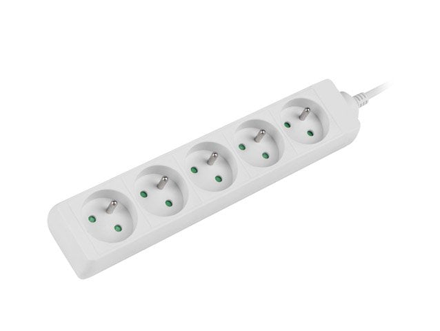 Lanberg Ps0-05e-0150-W Base Múltiple 1,5 M 5 Salidas Ac Interior Blanco