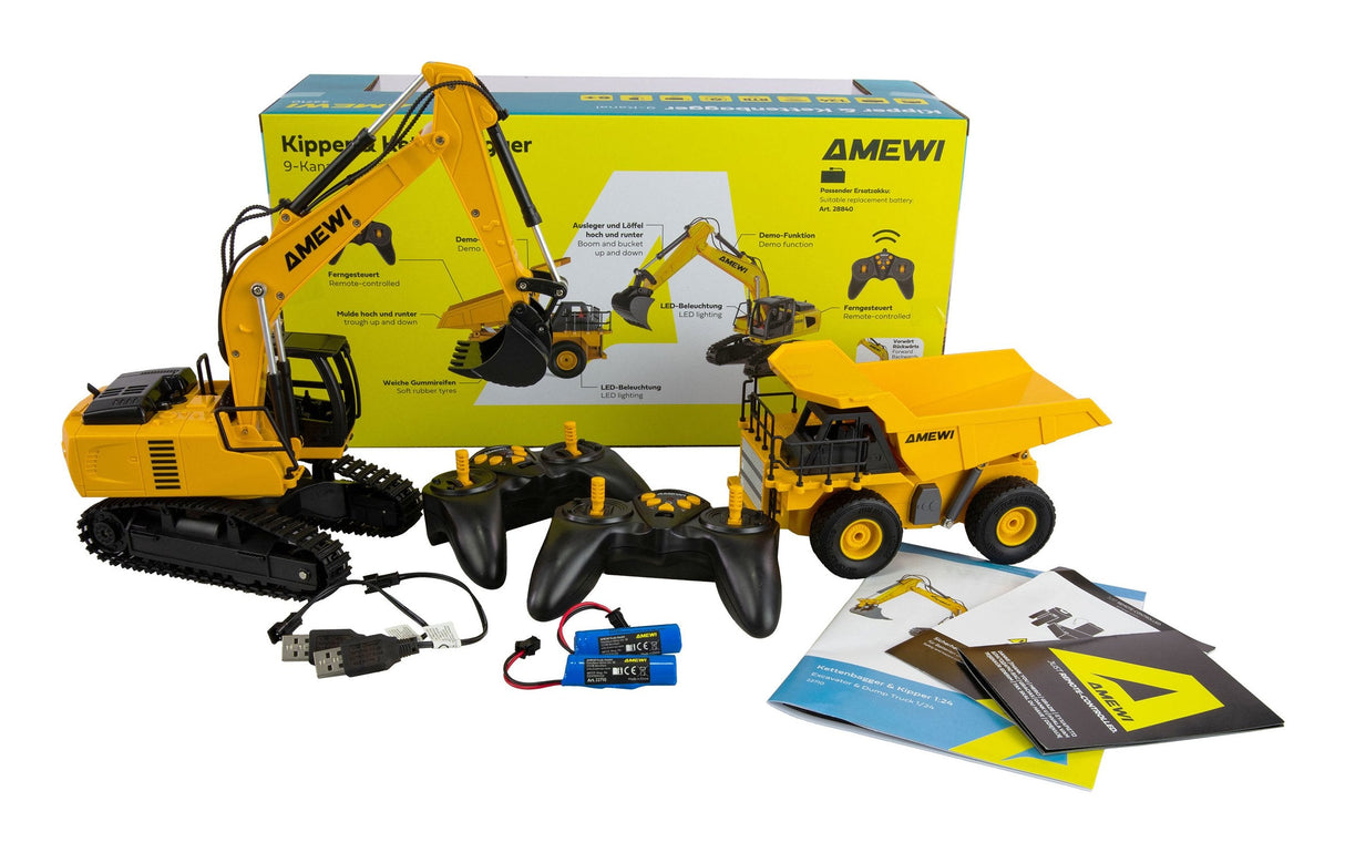 EAN 4262500341571 - Amewi 22710 modelo controlado por radio Excavadora Motor eléctrico 1:24 imagen 2