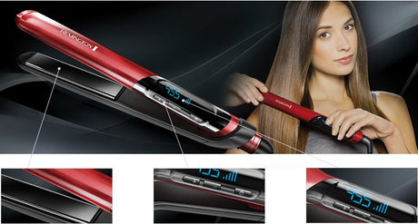 EAN 4008496789290 - Remington S9600 Utensilio de peinado Plancha de pelo Caliente Rojo 3 m imagen 6