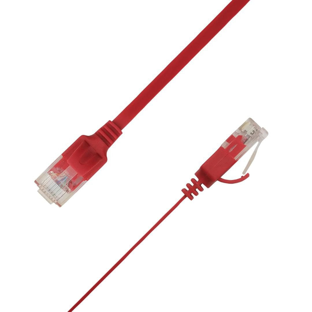 Flat U/Utp Cat6a Red 3m Awg 34/7, Pvc, 1x4mm Utp-Fl6a-00300-Rd