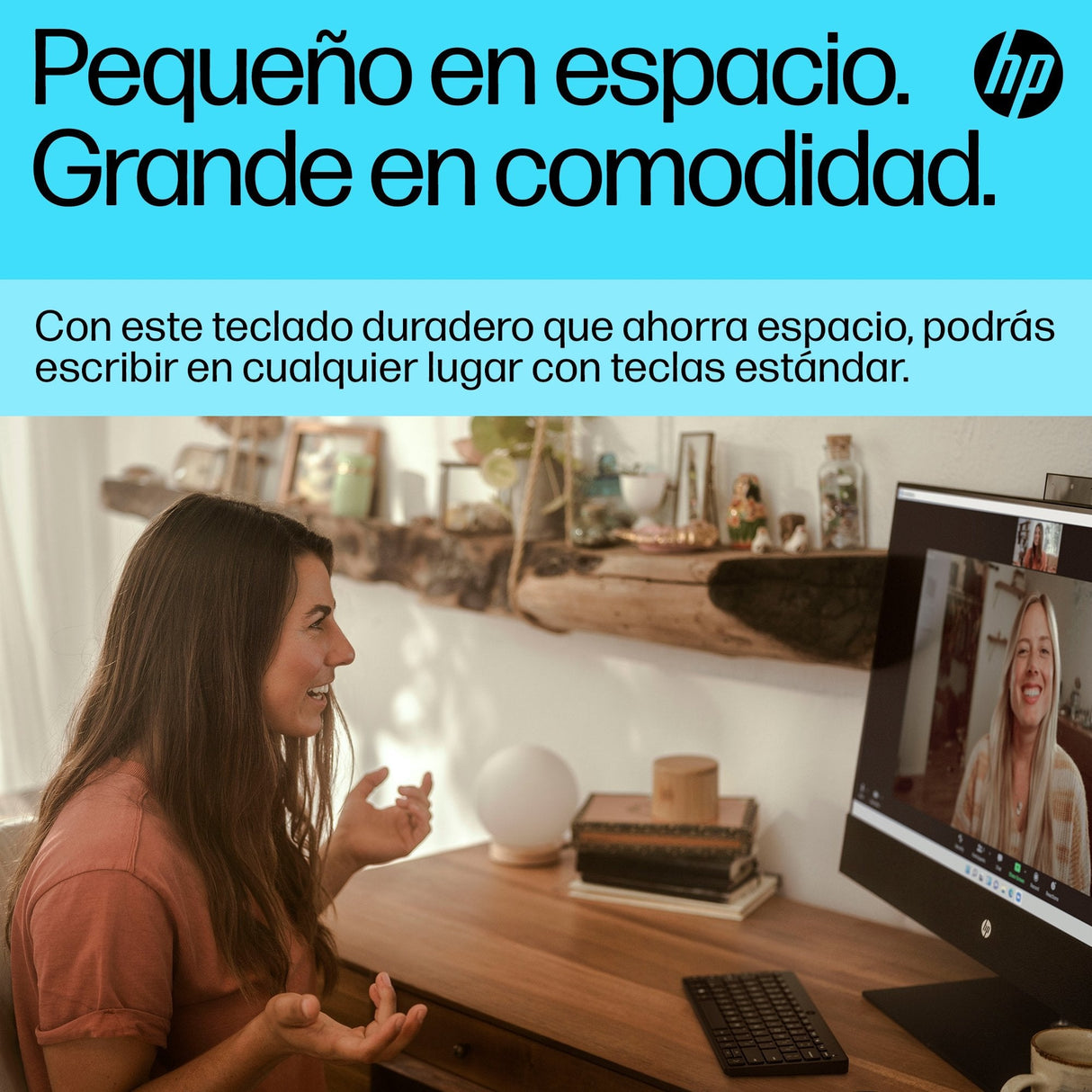 Hp Teclado Multidispositivo Compacto 350 Con Bluetooth