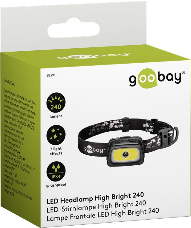 Goobay Led-Stirnlampe High Bright 240 58391