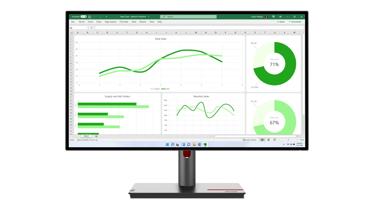 EAN 0196379715482 - Lenovo ThinkVision P27q-30 LED display 68,6 cm (27") 2560 x 1440 Pixeles Quad HD Negro imagen 1