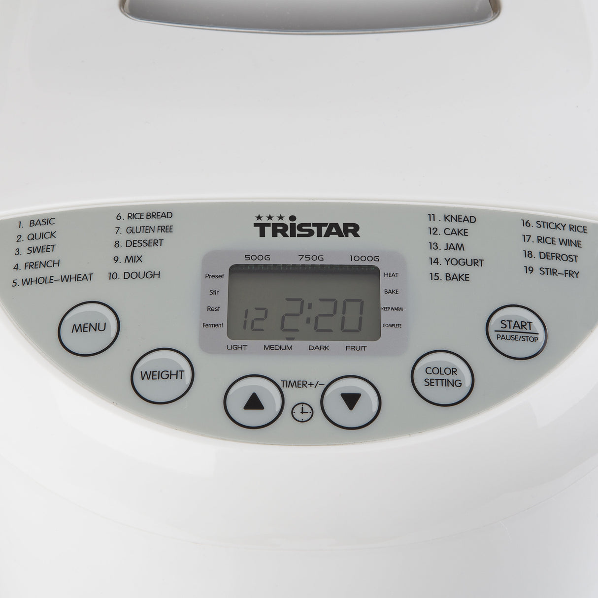 EAN 8713016038685 - Tristar BM-4586 panificadora 550 W Blanco imagen 9