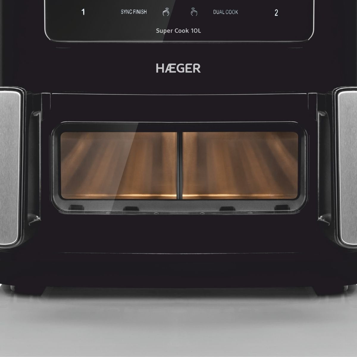 EAN 5608475038693 - Haeger AF-D10.010A freidora Doble 10 L Independiente 2600 W Freidora de aire caliente Negro imagen 6