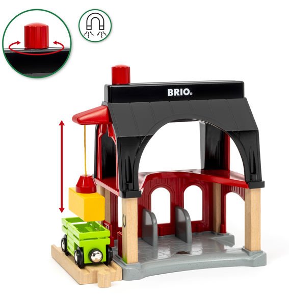 Brio World Tierscheune Mit Heuwaggon, Spielgebäude 63601200