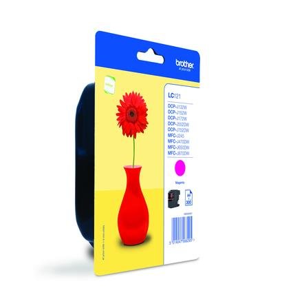 EAN 4056572403257 - Brother LC-121M cartucho de tinta 1 pieza(s) Original Rendimiento estándar Magenta imagen 1