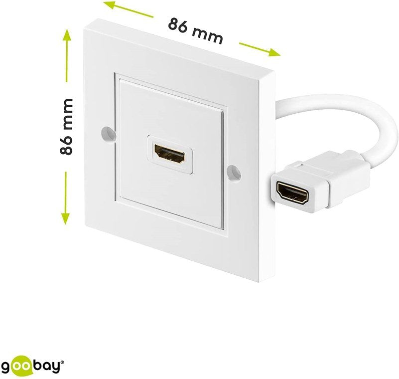 Goobay 51722 Cable Hdmi Hdmi Tipo A (Estándar) Blanco