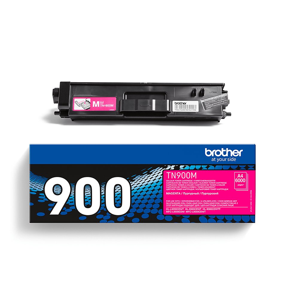 EAN 4977766735117 - Brother TN-900M cartucho de tóner 1 pieza(s) Original Magenta imagen 3
