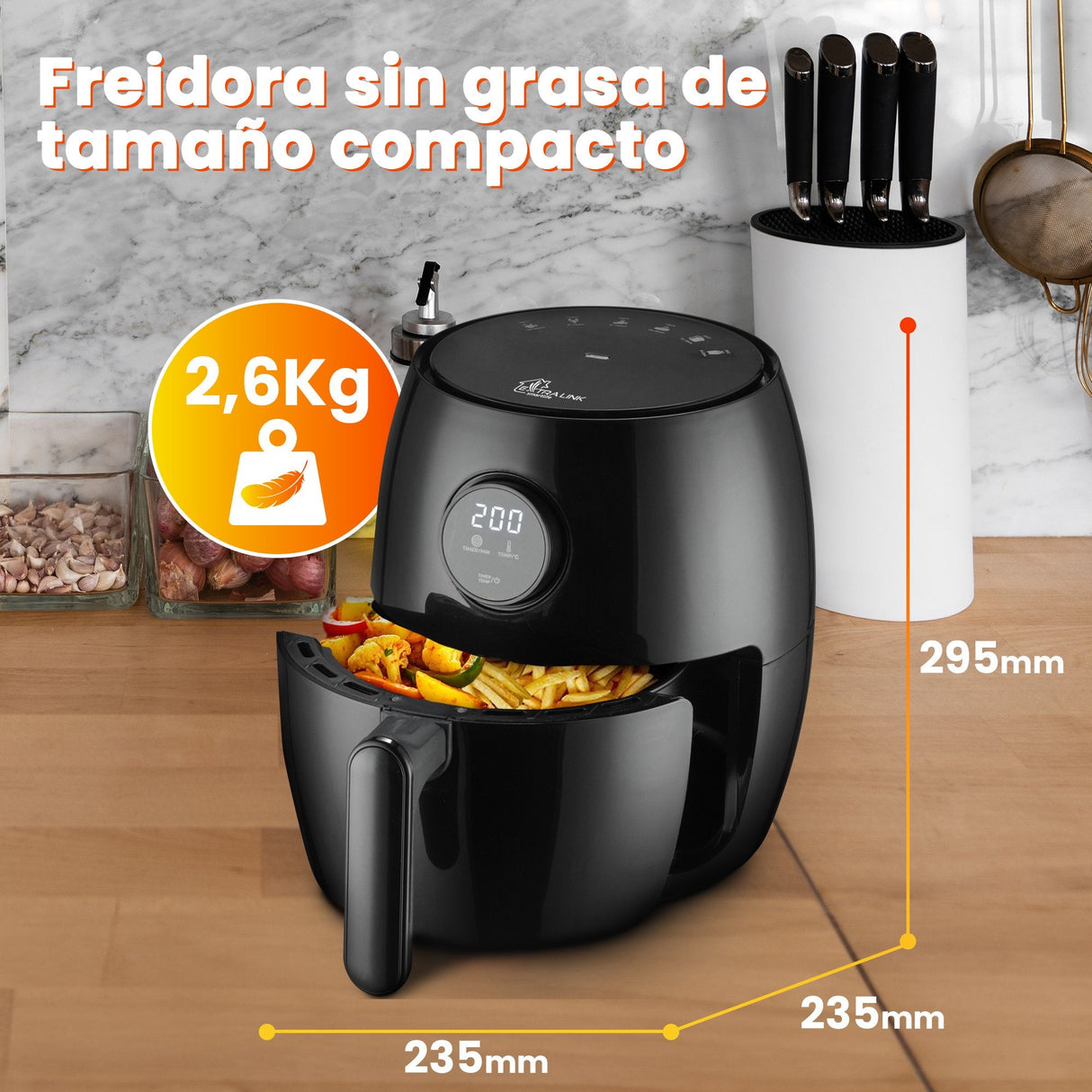 Extralink Smart Life Air Fryer 2l Eu Sj-200