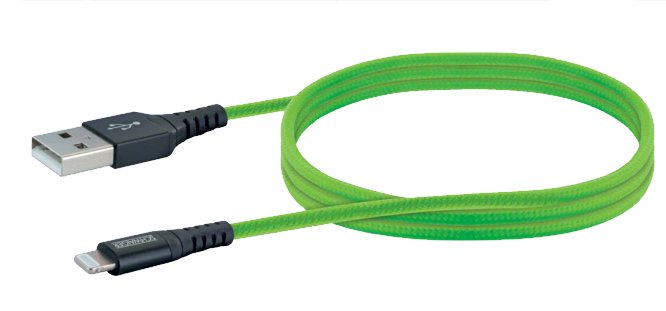 Schwaiger Usb 2.0 Cable M. A->Apple Lightning 1,2m Verde