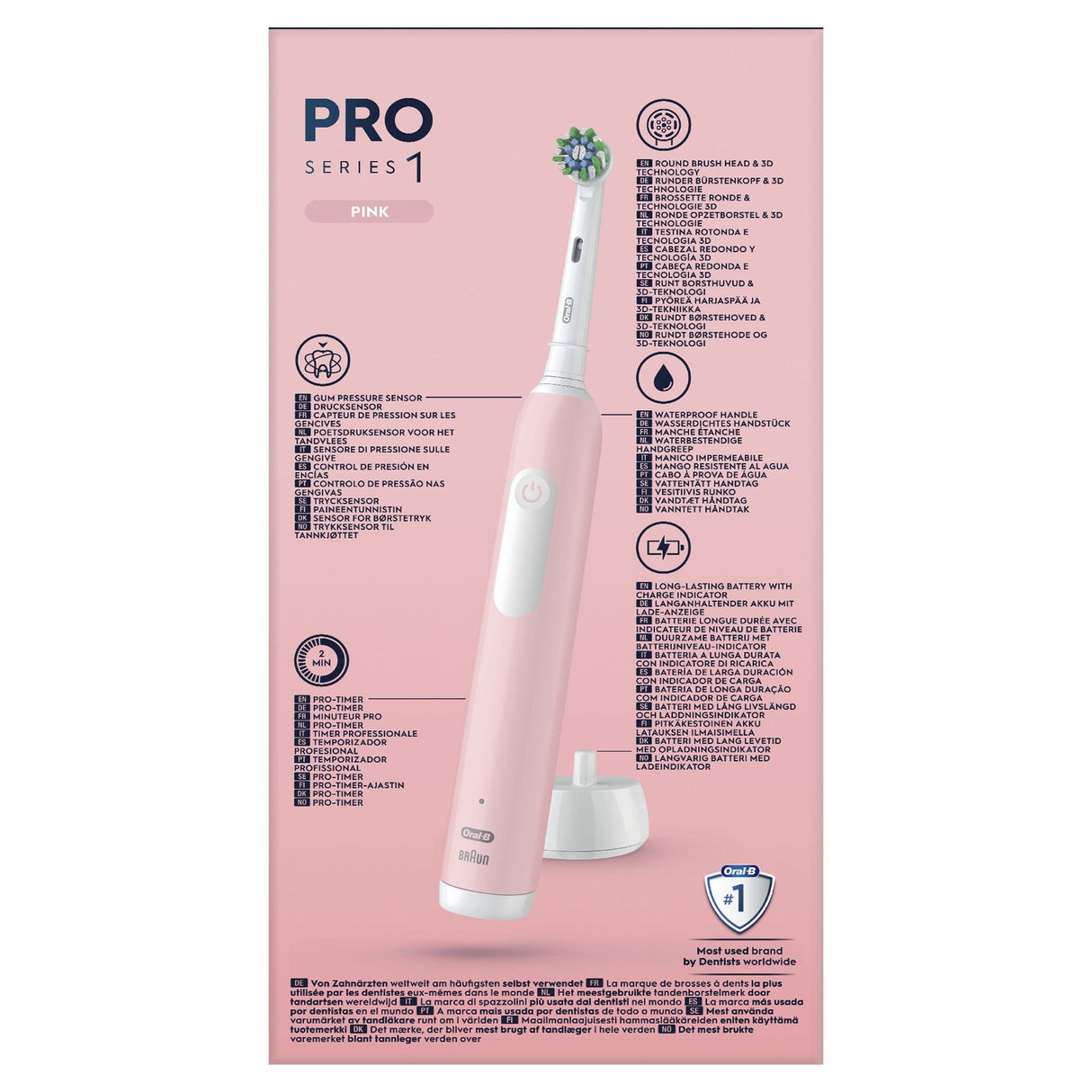 Cepillo Oral-B Series Pro 1 Pink Eléctrico
