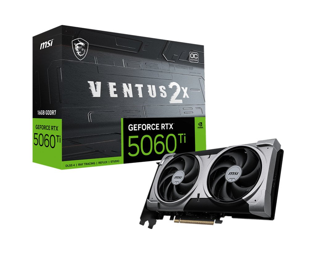Tarjeta Grafica Ventus Geforce Rtx 5060 Ti 16g 2x Oc Plus Nvidia 16 Gb