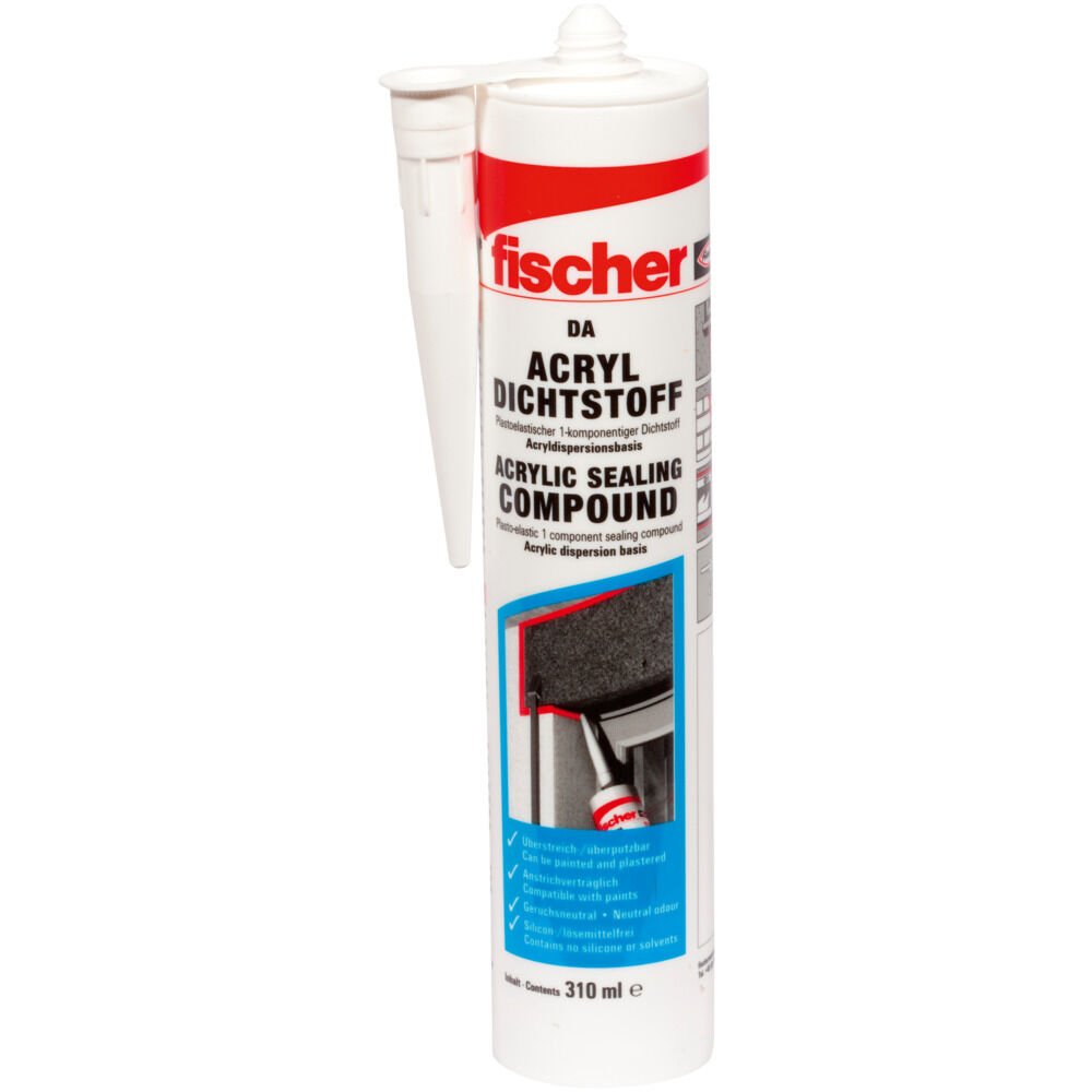 Sellador Acrílico Fischer Da Br 310ml, Sellador Marrón 53112