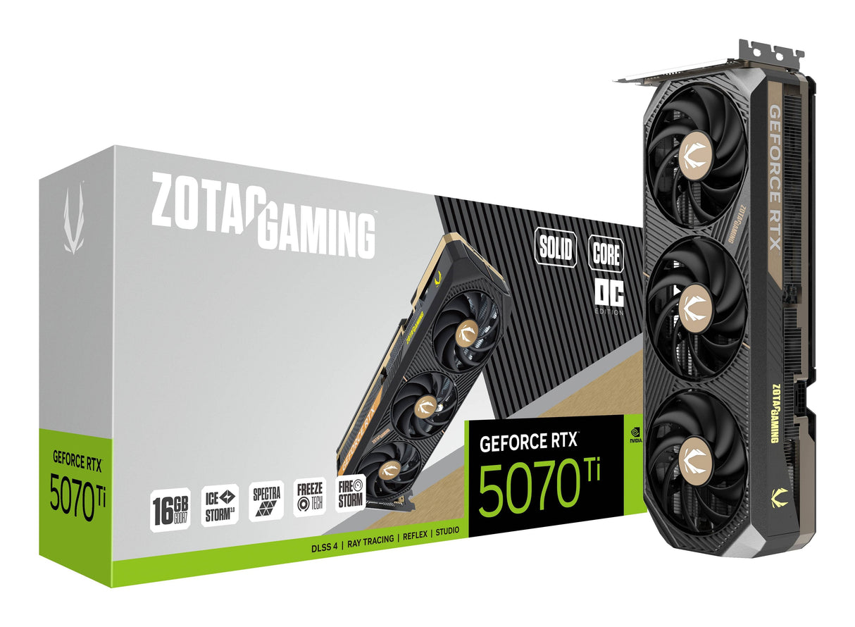 EAN 8886307700582 - Zotac GAMING GeForce RTX 5070 Ti SOLID CORE OC NVIDIA 16 GB GDDR7 imagen 7