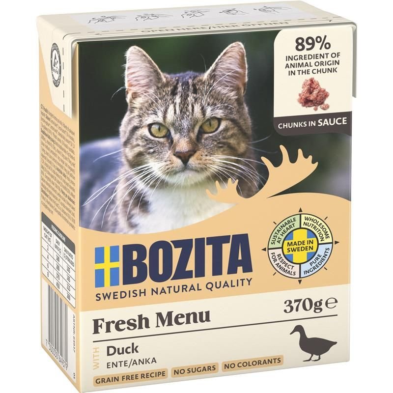 Comida Húmeda Para Gatos Pato En Salsa Bozita 370g