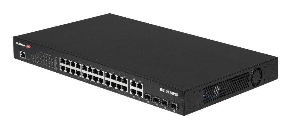 EAN 4717964704955 - Edimax IGS-5428PLC switch Gestionado L2 Gigabit Ethernet (10/100/1000) Energía sobre Ethernet (PoE) 1U Ne imagen 2