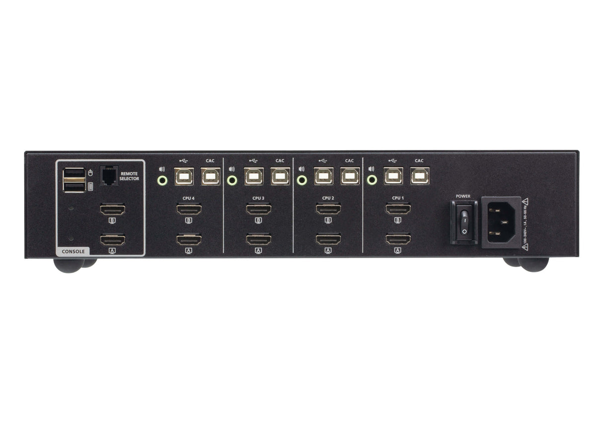EAN 4710469341427 - ATEN CS1144H4C interruptor KVM Negro imagen 2
