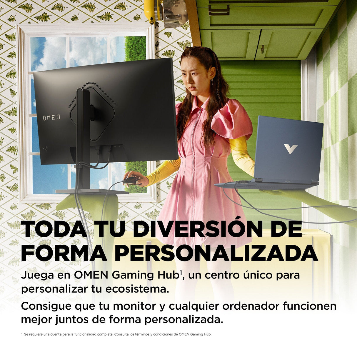 EAN 0197029618542 - OMEN by HP 31.5 inch QHD 165Hz Curved Gaming Monitor - OMEN 32c pantalla para PC 80 cm (31.5") 2560 x 144 imagen 15