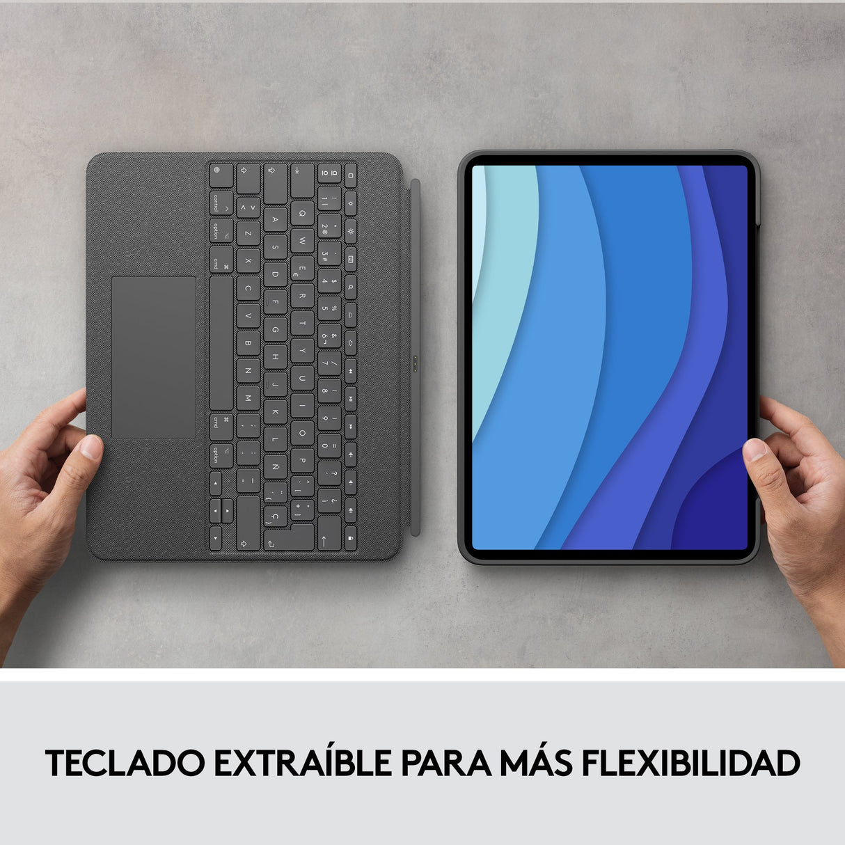 EAN 5099206095724 - Logitech 920-010211 teclado para móvil QWERTY Español Smart Connector Gris imagen 13