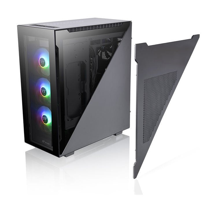 Caja Pc Thermaltake Divider 500 Tg Argb, Tower-Gehäuse Schwarz, Tempered Glass
