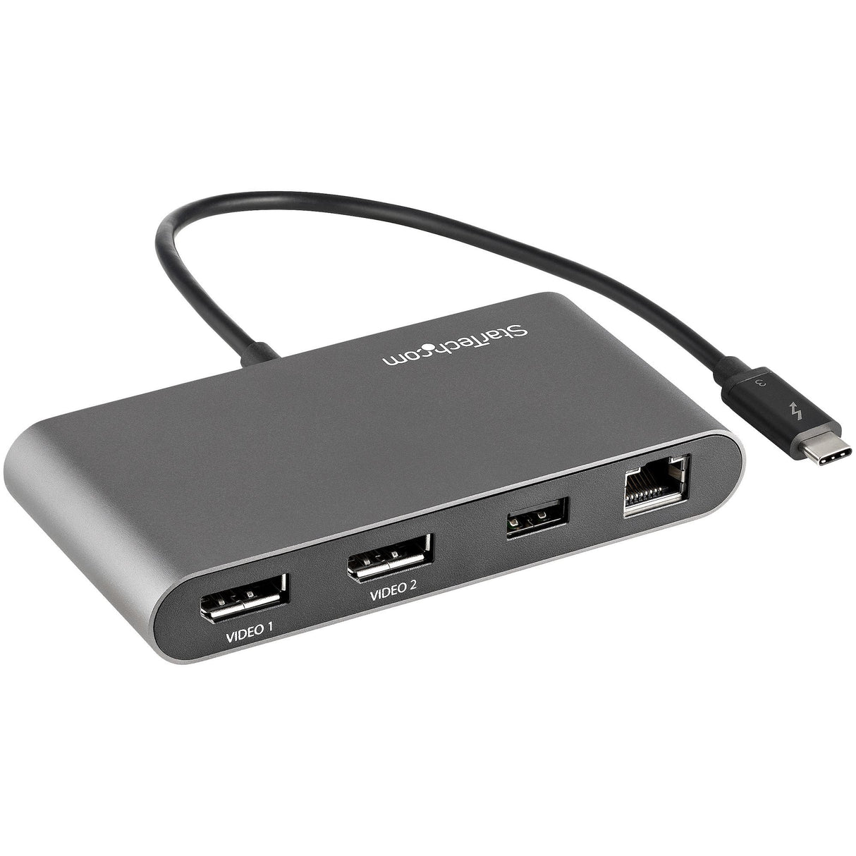 EAN 0065030888059 - StarTech.com TB3DKM2DPL base para portátil y replicador de puertos Alámbrico Gris imagen 1
