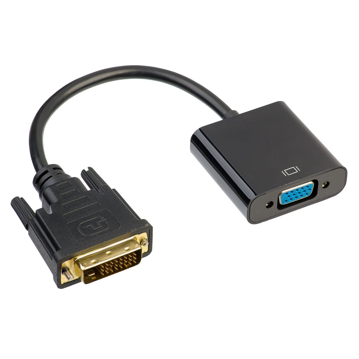 EAN 5901720134851 - Akyga AK-AD-50 adaptador de cable de vídeo 0,15 m VGA (D-Sub) DVI Negro imagen 1