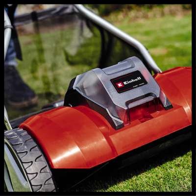 EAN 4006825641639 - Einhell GE-HM 18/38 Cortacésped manual Batería Negro, Gris, Rojo imagen 2