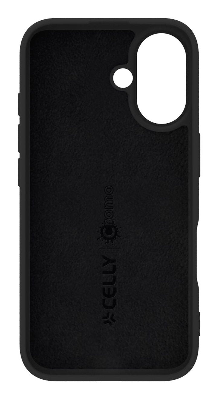 Celly Cromo1078bk Funda Para Iphone 16 (6.1") Negro