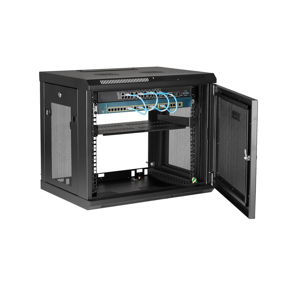 EAN 0065030868341 - StarTech.com RK9WALM armario rack Bastidor de pared Negro imagen 5