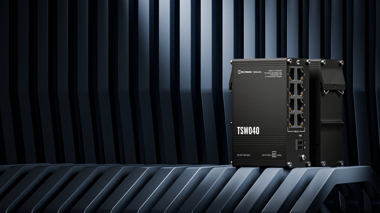 EAN 4779051841448 - Teltonika NETWORKS TSW040 8-Port PoE+ Switch No administrado Fast Ethernet (10/100) Energía sobre Etherne imagen 9