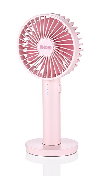 86624 Handventilator Breezy Ii Pink 4w 5 Geschwindigkeitsstufen Ø10cm