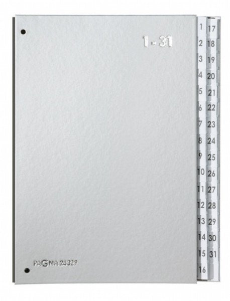 Pagna 24329-14 Carpeta A4 Cartón, Polipropileno (Pp) Plata