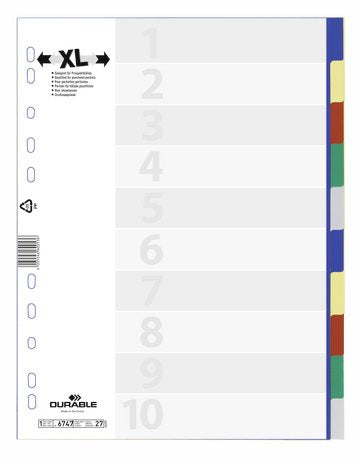 Carpeta Durable Registro En Blanco 2x5fbg Extra Ancho 10 Hojas