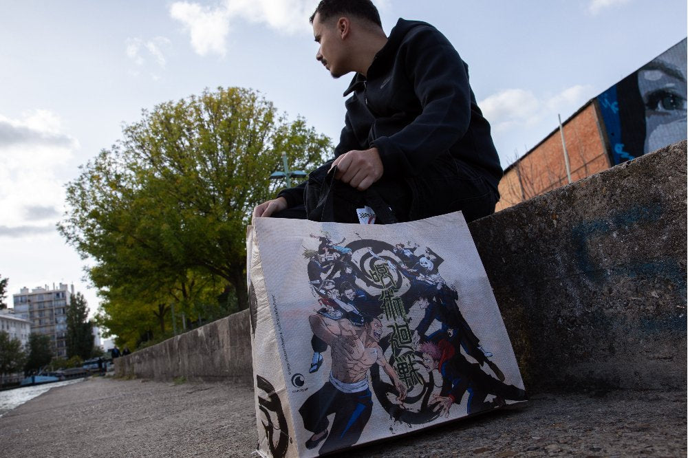 Jujutsu Kaisen Beige Bolsa Reciclable Con Asas 40x45x20 Cm Jujutsu Kaisen