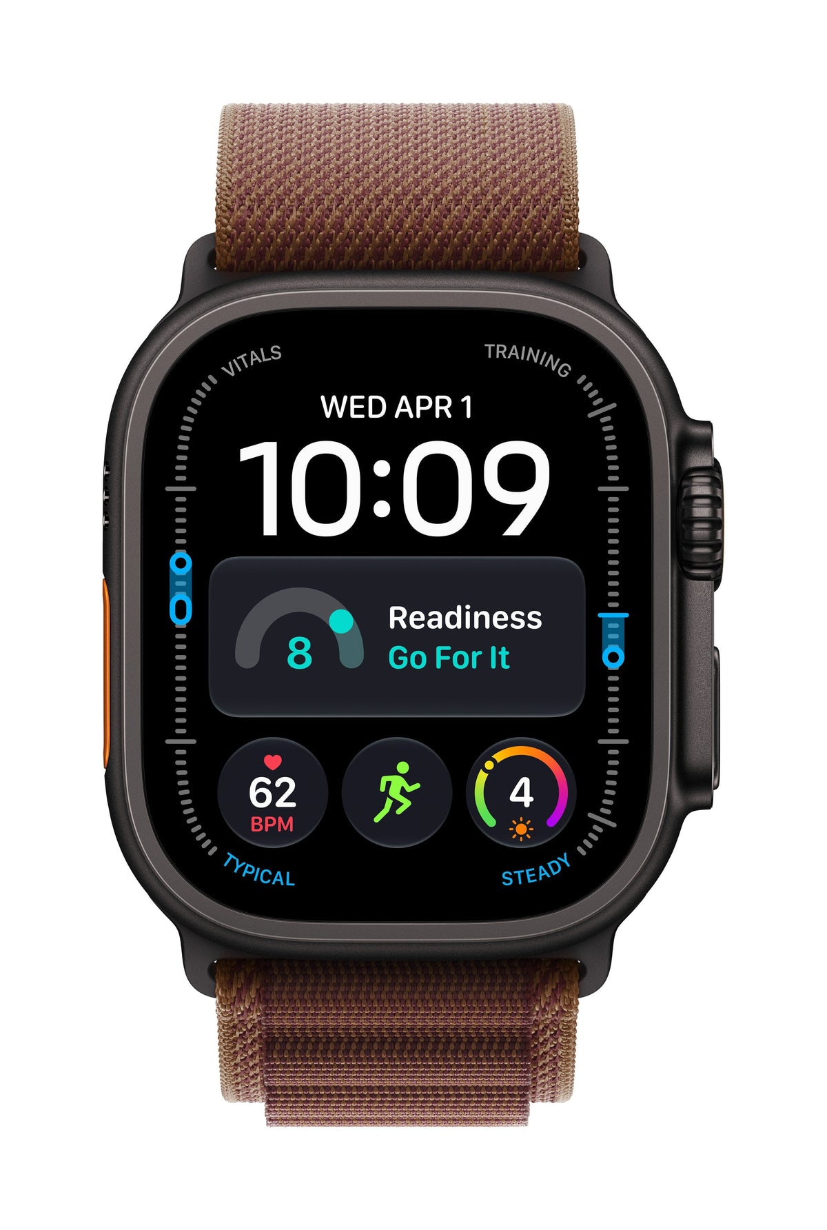 Apple Watch Ultra 4 (2026) Gps+Cel 49mm Caja De Titanio Negro Correa Alpine Loop Burdeos Talla M Siri Ai