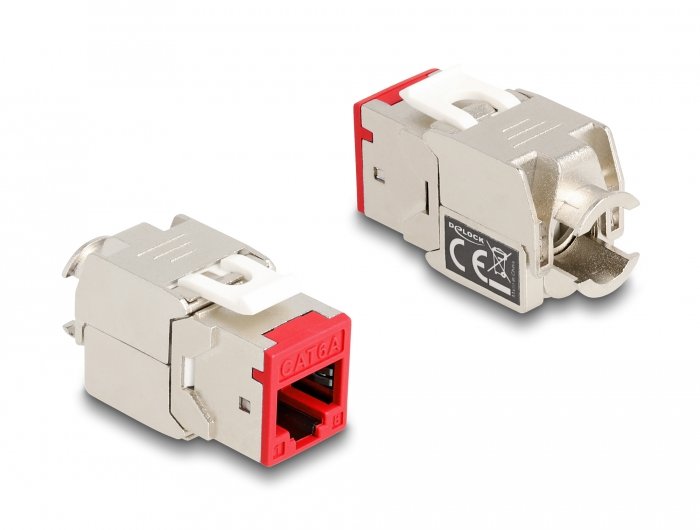 Delock 87896 Módulo Keystone Rj45 Hembra A Lsa Cat.6a Montaje Sin Herramientas Colores Surtidos Juego 8 Piezas