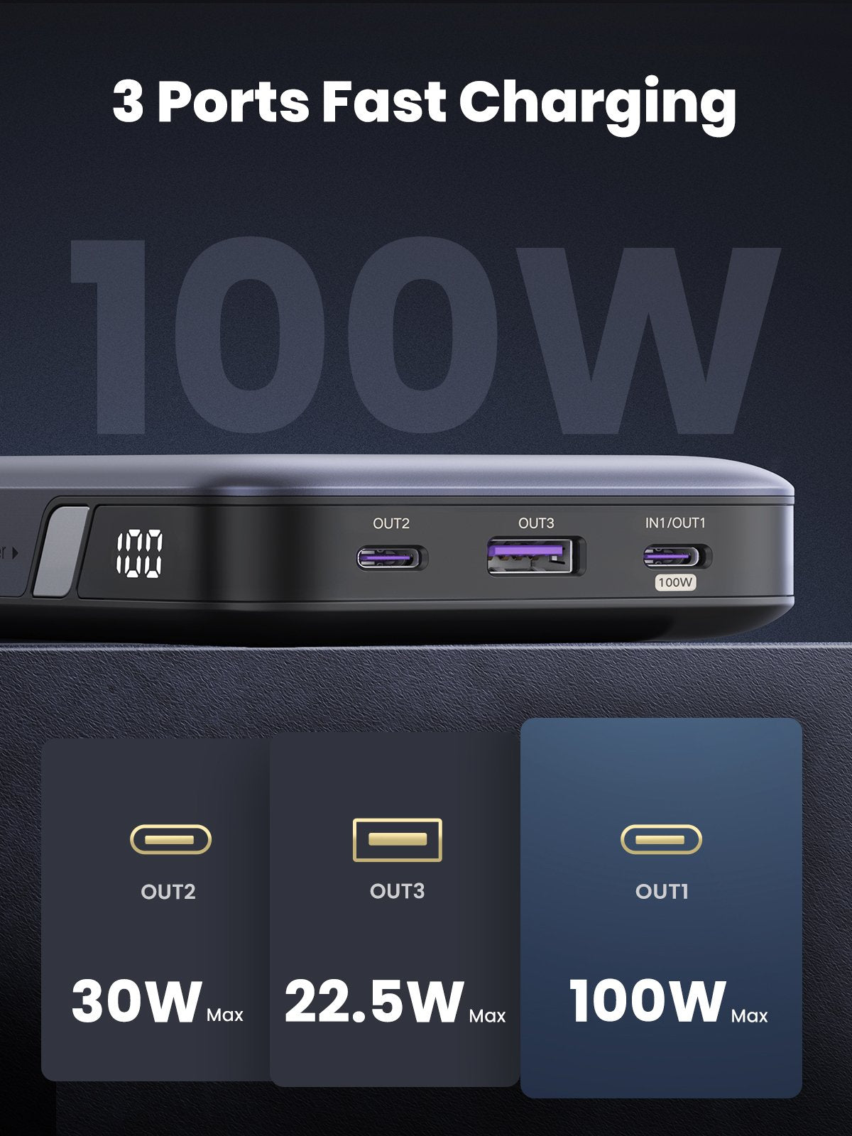 EAN 6941876221868 - Ugreen 25188 batería externa 20000 mAh Gris imagen 5